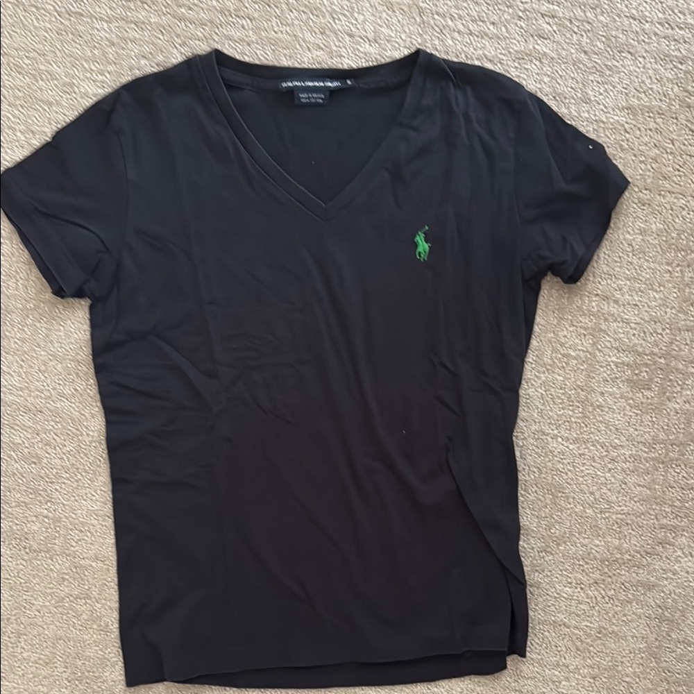 Ralph Lauren navy V-Neck T-Shirt- small